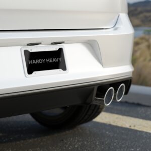 Hardy Heavy Metal License Plate Black