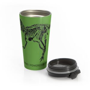 Built For The Road Dinosaur Travel Mug 15 Oz. Green
