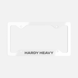 Hardy Heavy Metal License Plate Frame