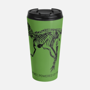 Built For The Road Dinosaur Travel Mug 15 Oz. Green